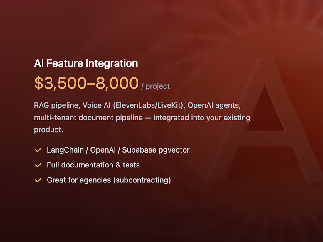 Cover image for AI Feature Integration