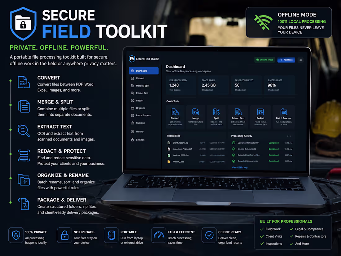 Cover image for Custom Offline File Processing Toolkit