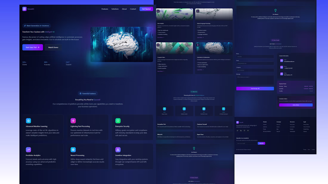 Cover image for NeutralAI Full Website Design on Figma Did I cook? #WebDesig...