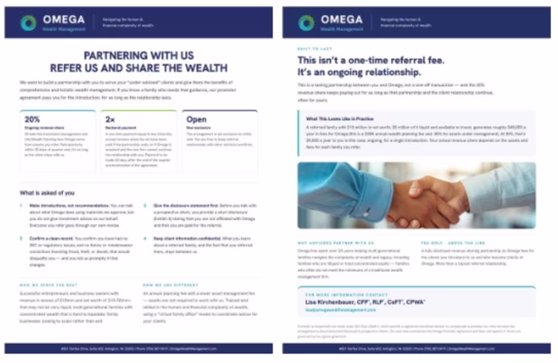 Cover image for Omega serves ultra-high-net-worth families most
