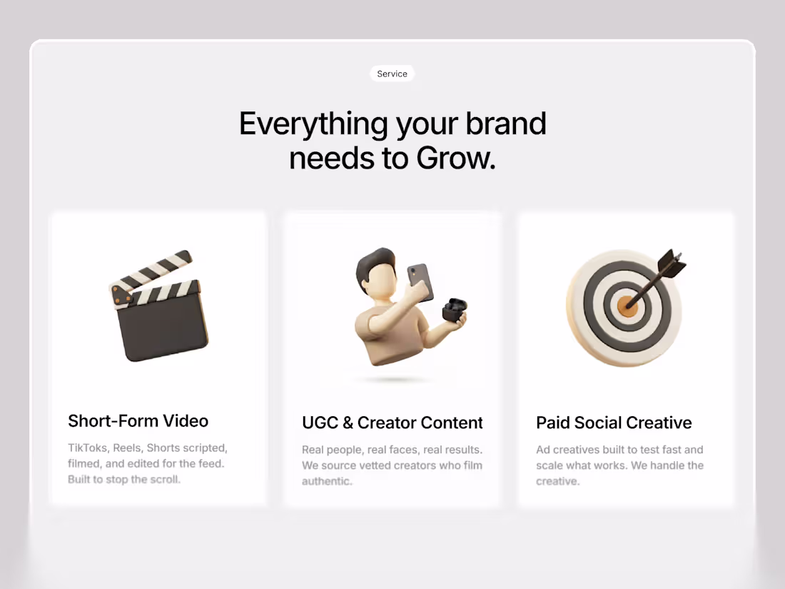 Cover image for Social Media Agency (Service Section)