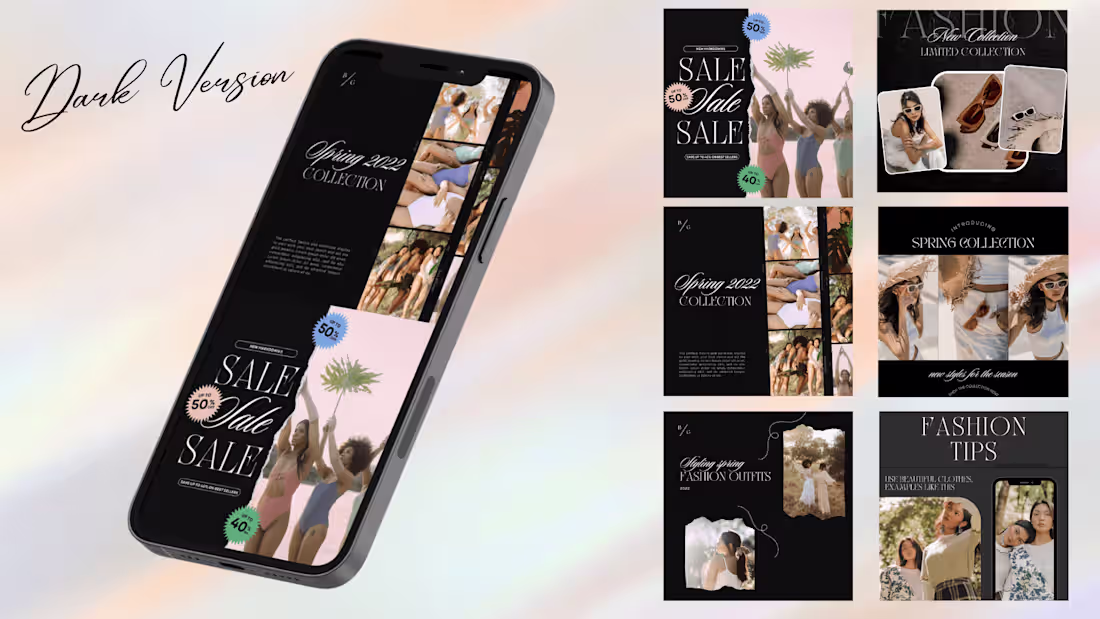 Cover image for Fashion brand social media design