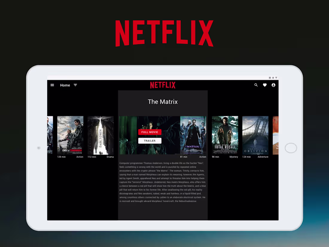 Cover image for Netflix Video Streaming Responsive UI Redesign Concept