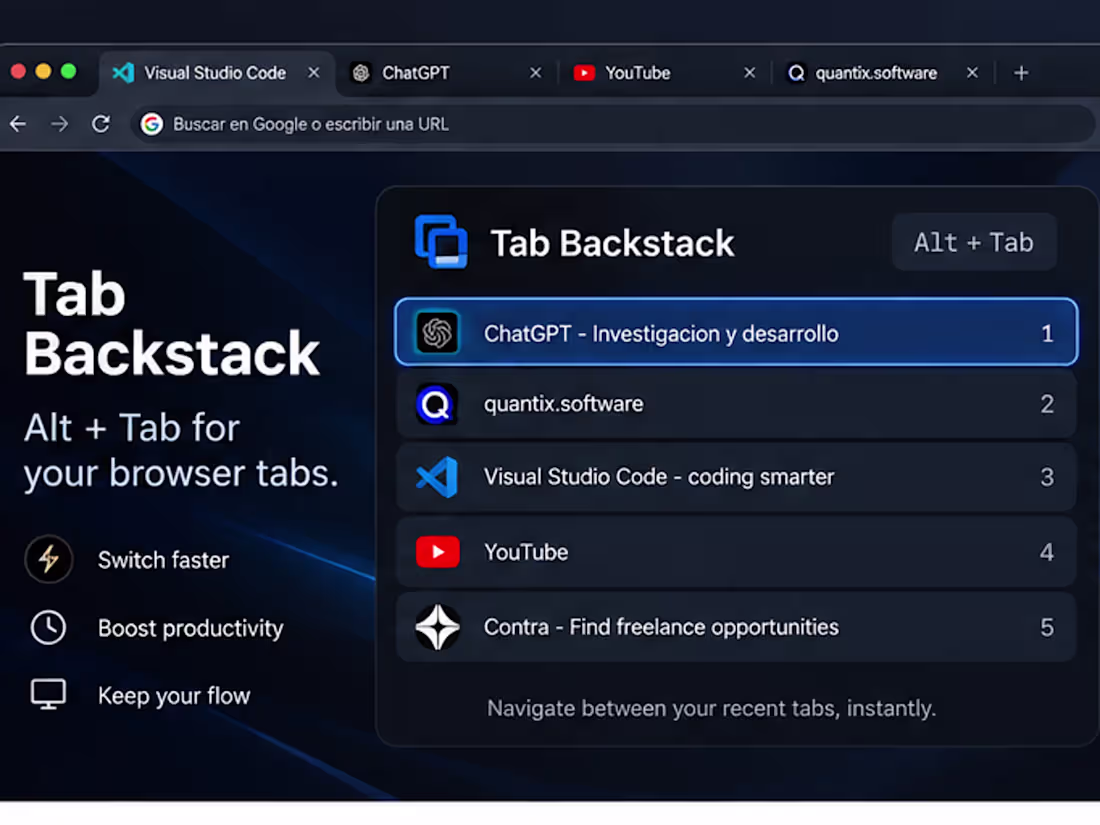 Cover image for Built Tab Backstack, a lightweight