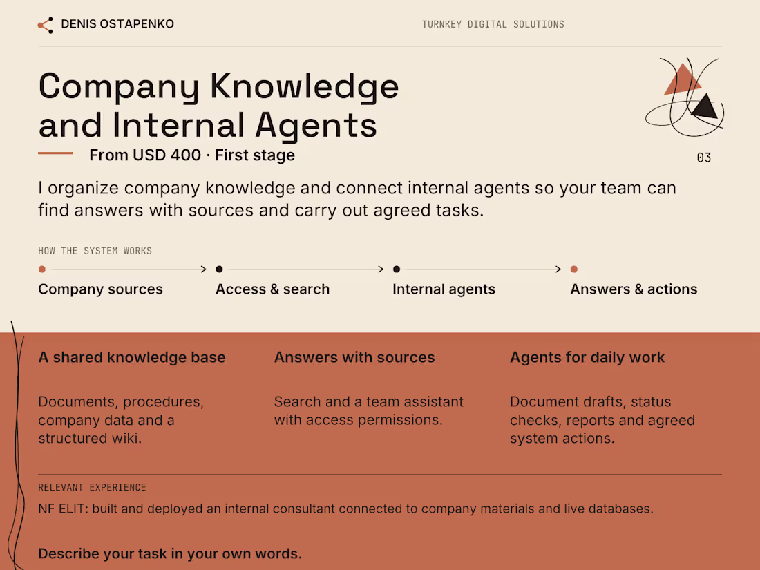 Cover image for Company Knowledge and Internal Agents