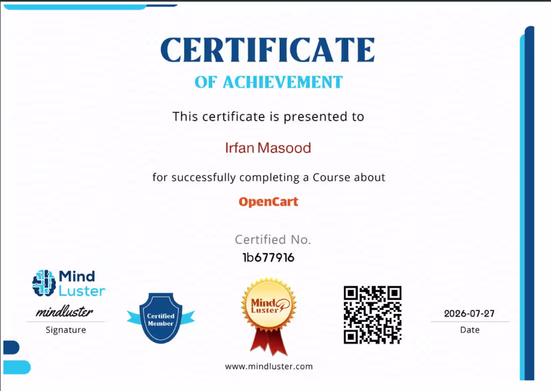 Cover image for OpenCart, OpenCart 3, Journal 3, OCMOD PHP, MySQL 