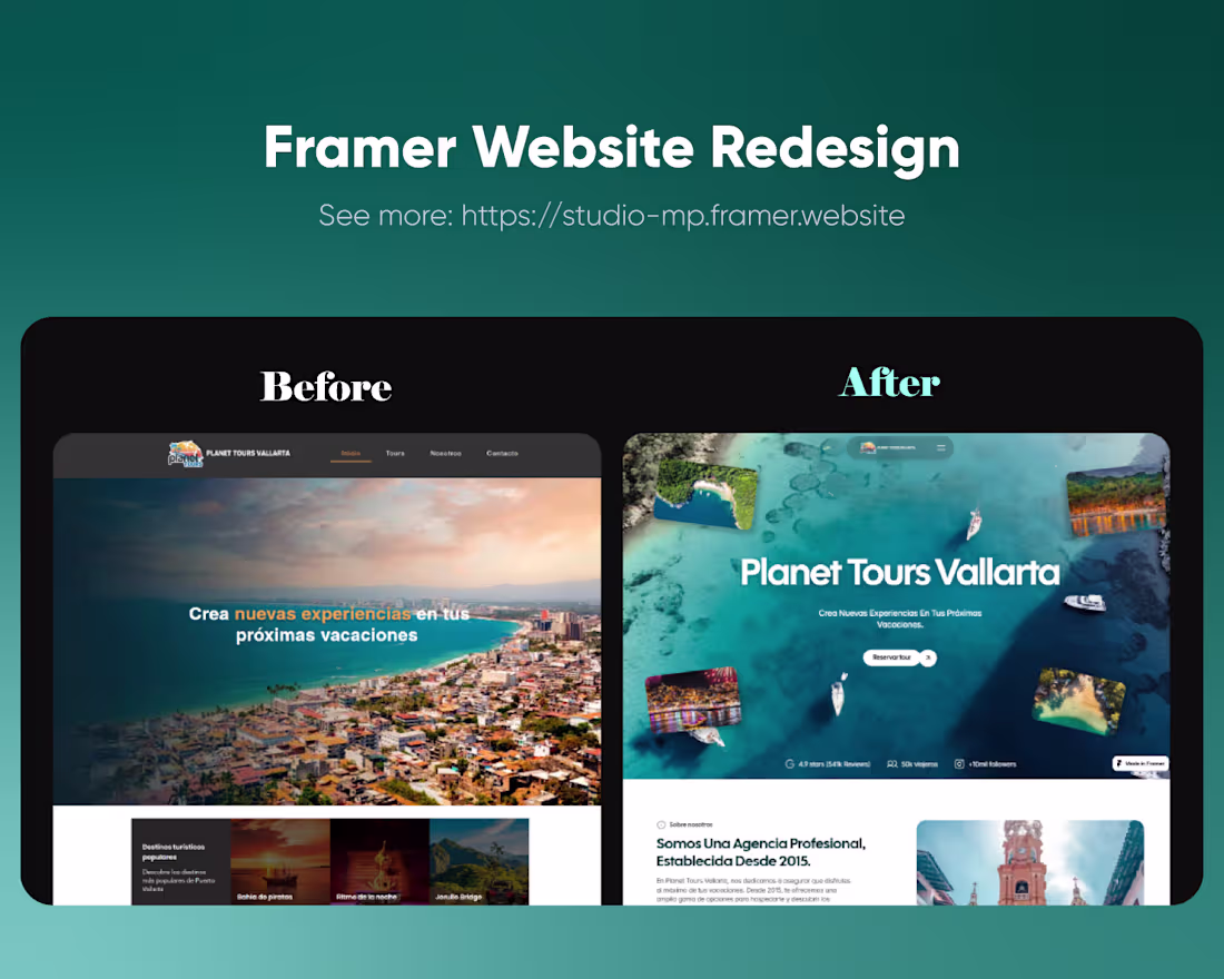 Cover image for Framer Website Redesign