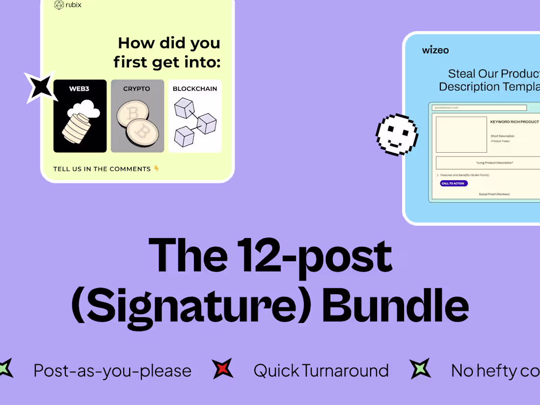 Cover image for The 12- Post Content Bundle 💅🏼