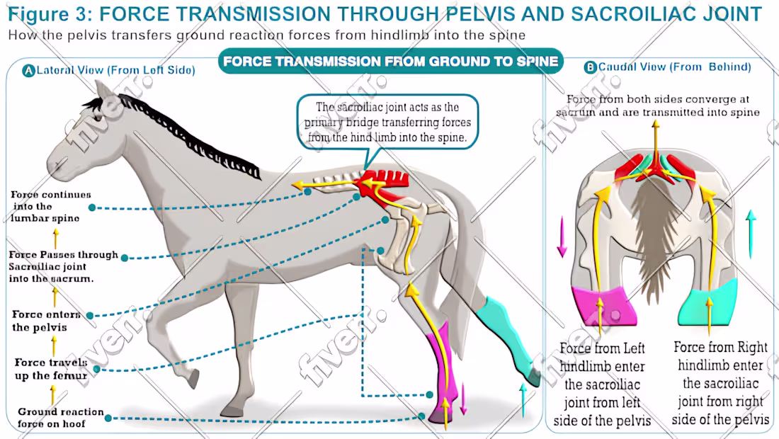 Cover image for Equine Sacroiliac Joint Educational Illustration Series