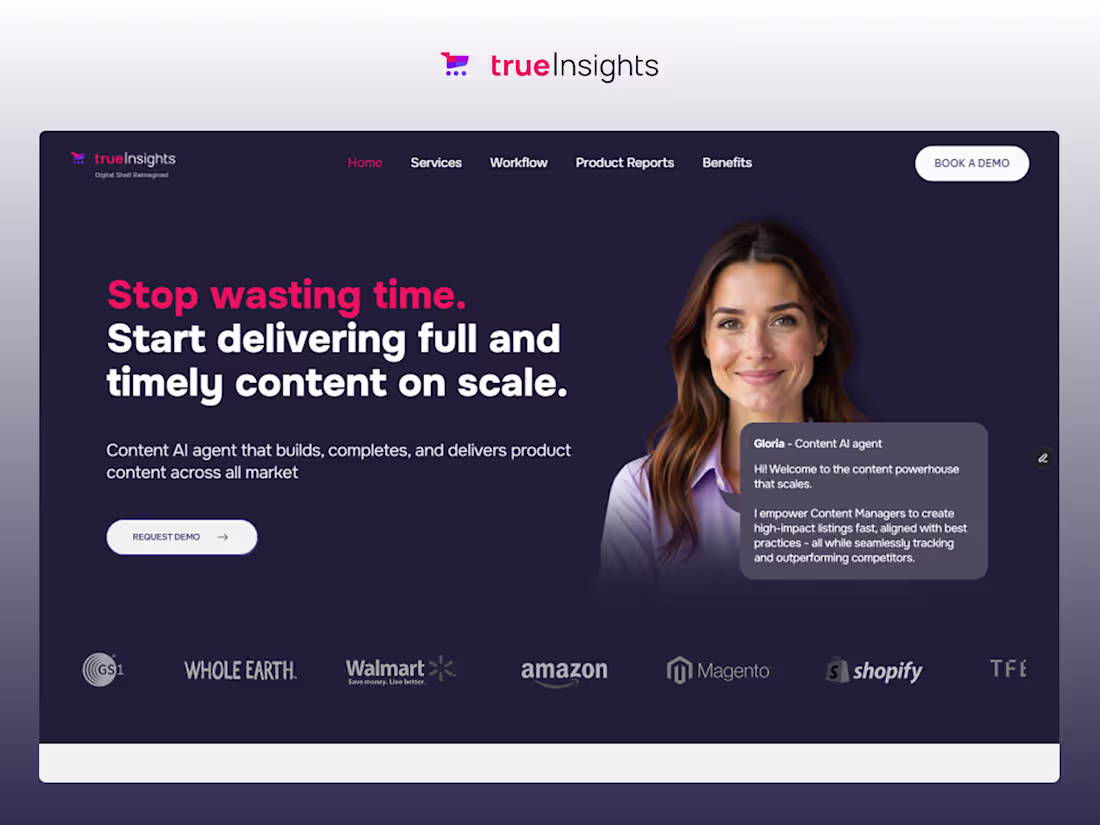Cover image for True Insights Framer website