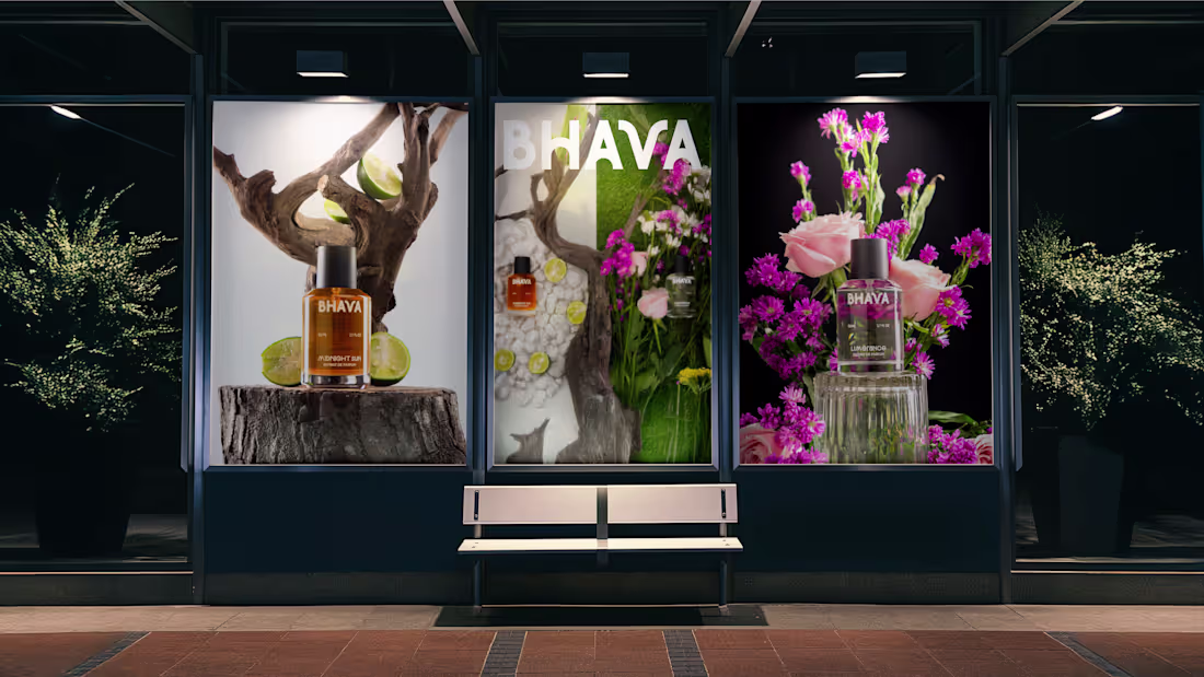 Cover image for Visual Identity work for Bhava Fragrance. Bhava is more than...