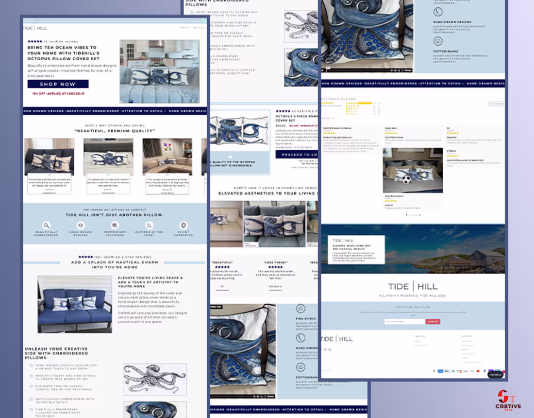 Cover image for Tide Hill Landing page On Replo