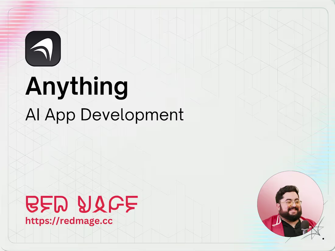 Cover image for Anything – AI App Development