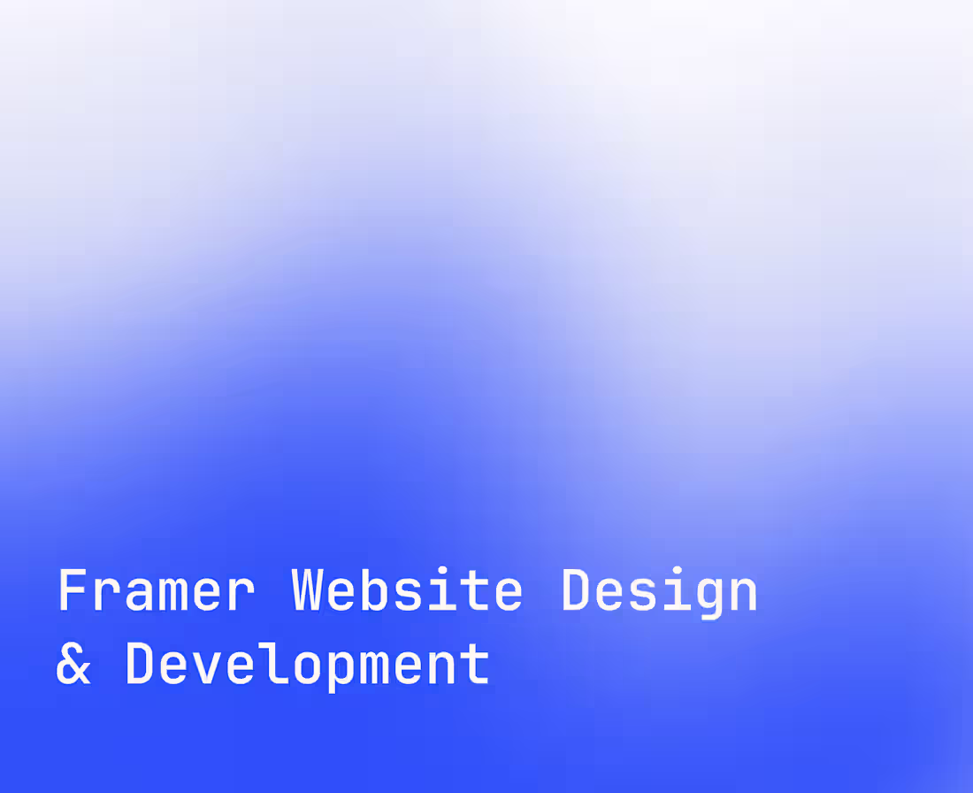 Cover image for Framer Website Design and Build