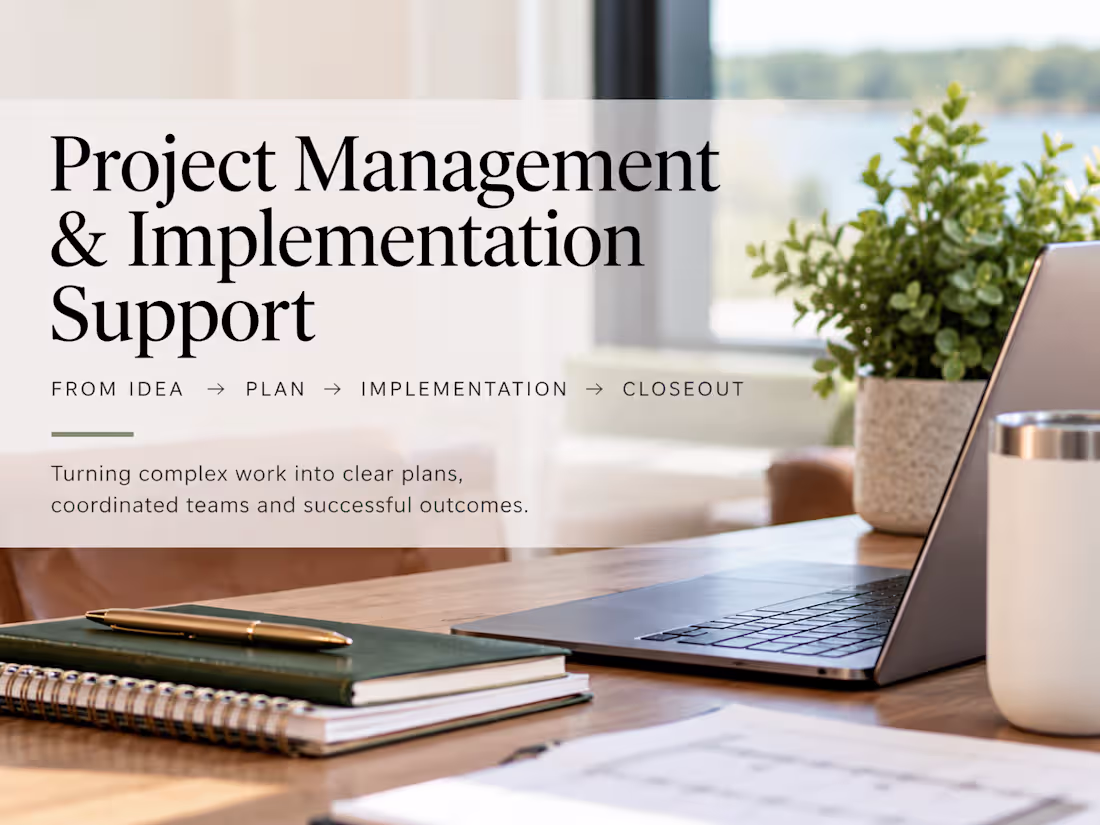 Cover image for Project Management & Implementation Support