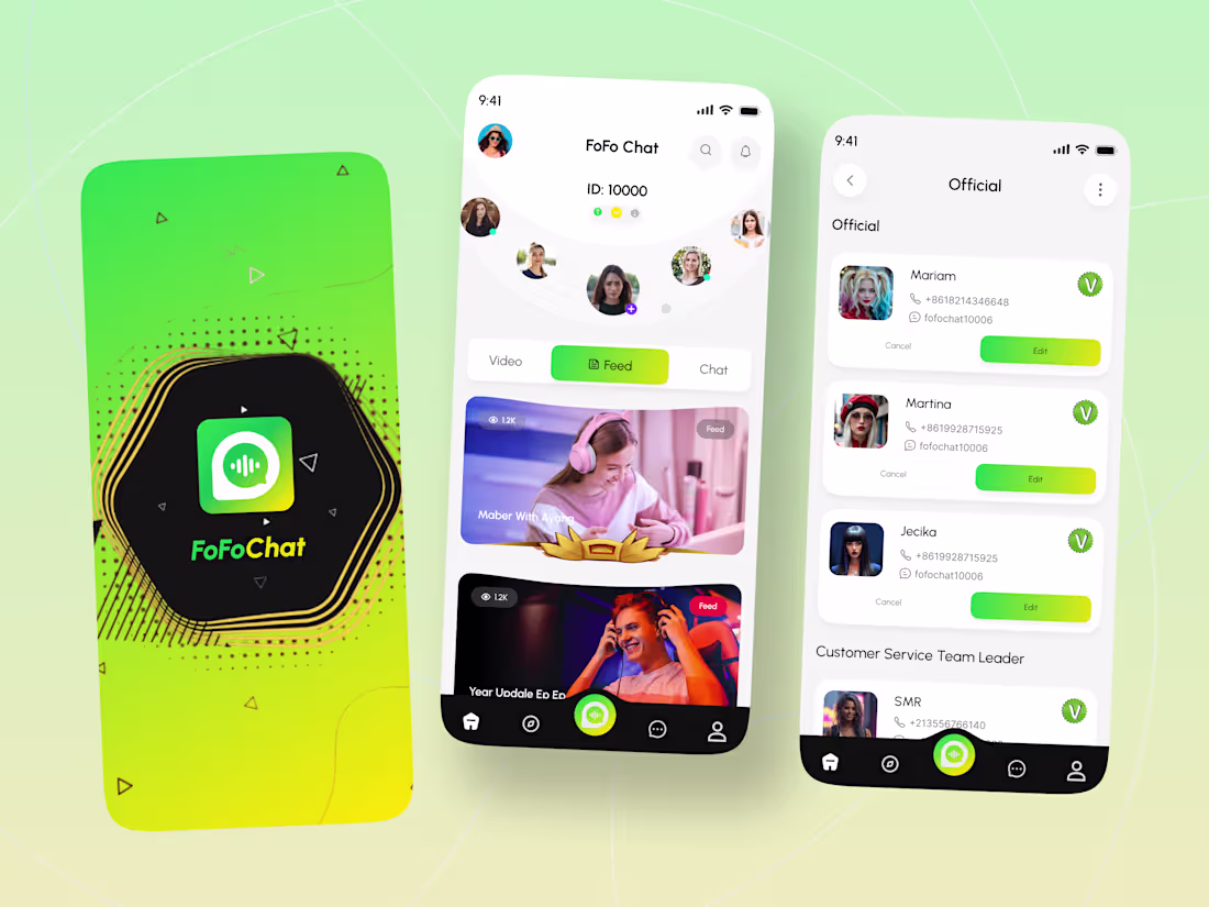 Cover image for FunChat Social Messaging App Concept