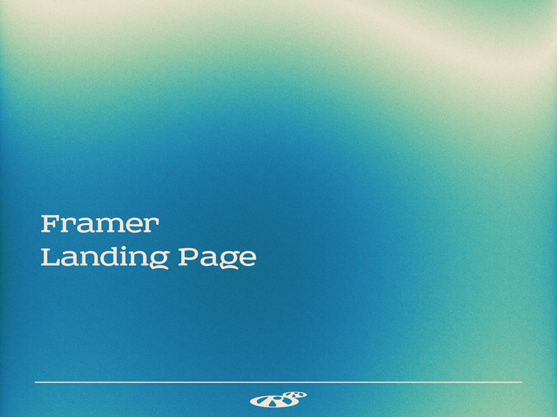 Cover image for Framer Landing Page — Design & Development