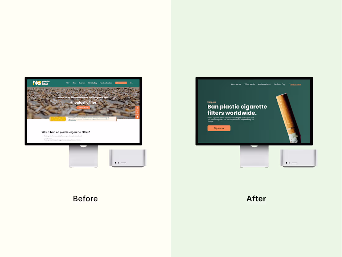 Cover image for Attractive, user-friendly landing page (re)design