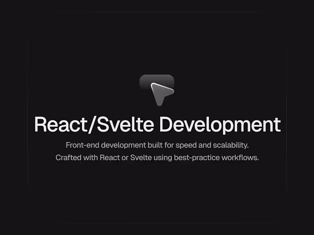 Cover image for React/Svelte Development