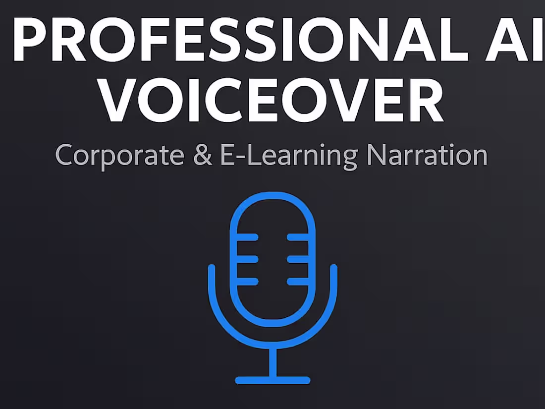 Cover image for Professional AI Voiceover for Videos & E-Learning