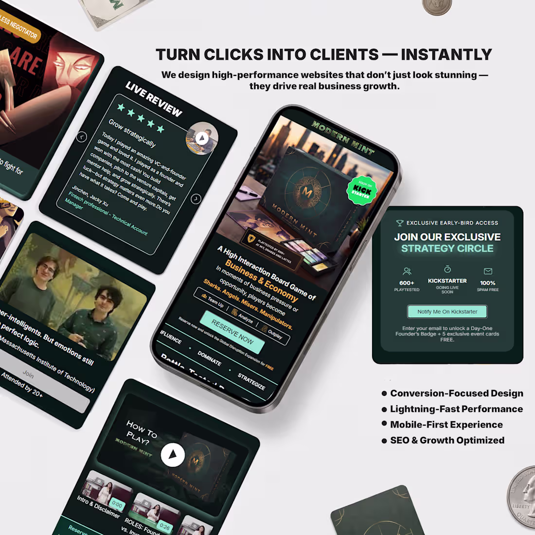 Cover image for Modern Mint Campaign Website Development