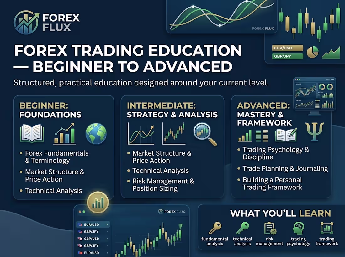 Cover image for Forex Trading Education — Beginner to Advanced