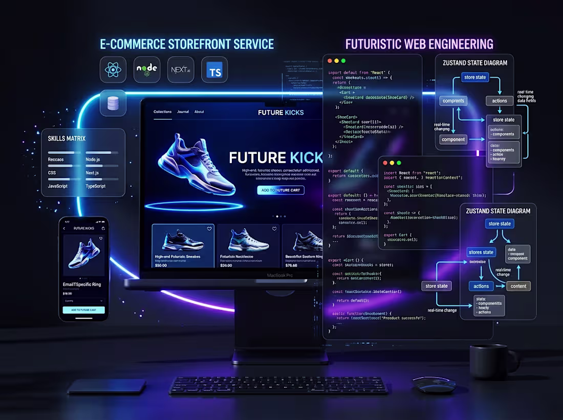 Cover image for Premium E-commerce Storefront Development (React/Next.js)