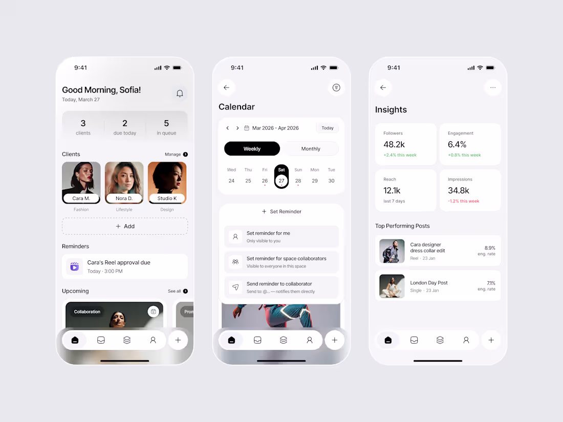 Cover image for Designed a modern mobile app