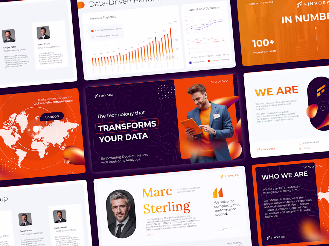 Cover image for FinTech Investor Pitch Deck |
