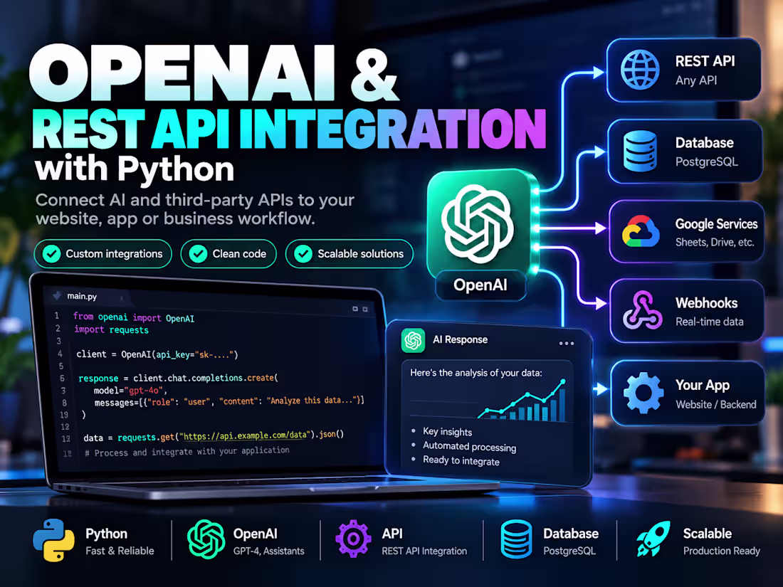 Cover image for OpenAI & REST API Integration with Python
