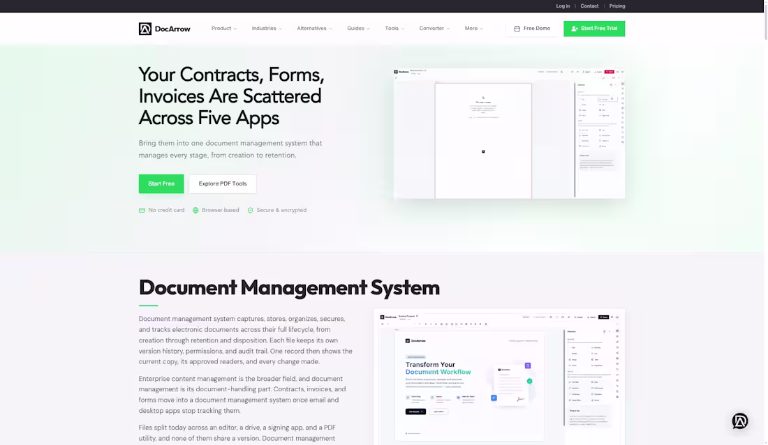 Cover image for DocArrow – Document Workflow Automation, E-Signature & Forms