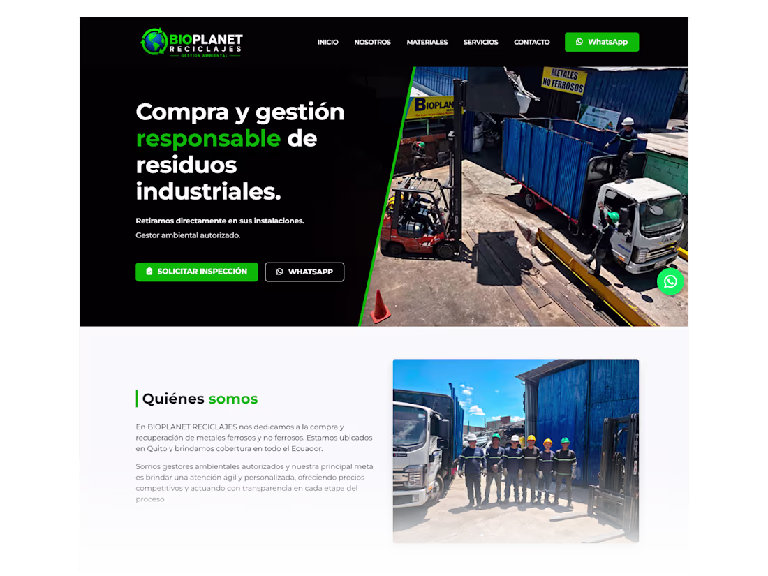 Cover image for Diseño de Landing Page para mostrar servicios de empresa rec...