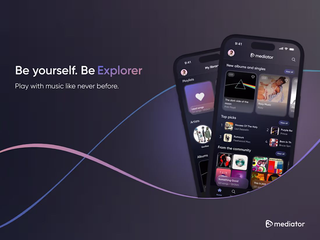 Cover image for Designing a music app for two distinct user groups