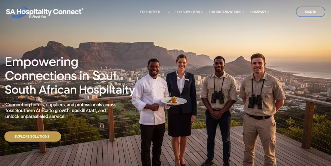 Cover image for We are building SA Hospitality Connect—the premier platform ...