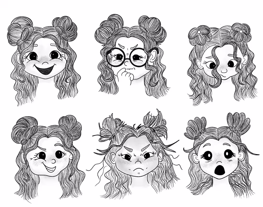 Cover image for Character Design: Expressions and Gestures - student work fr...