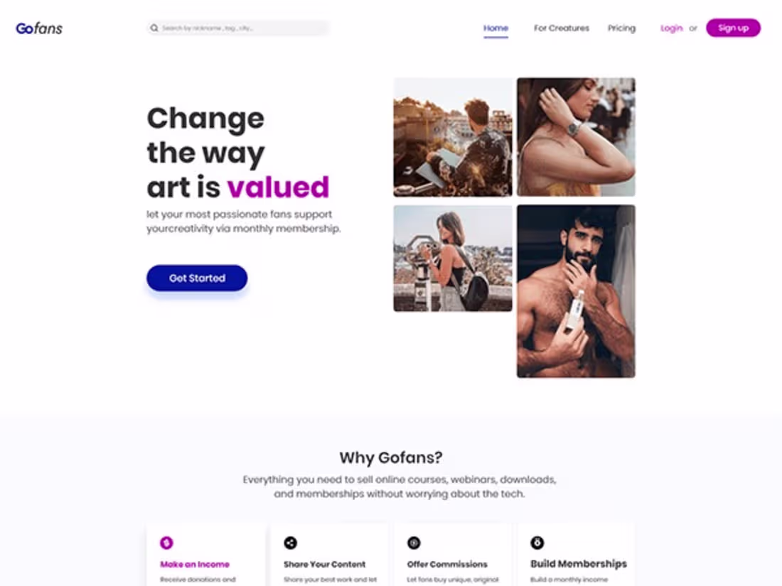 Cover image for Gofans landing page