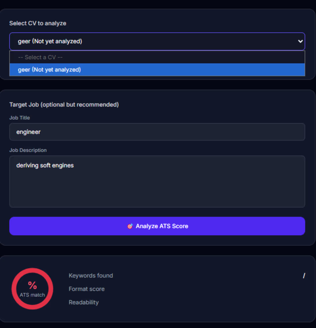 Cover image for Developed an AI-powered CV Optimizer