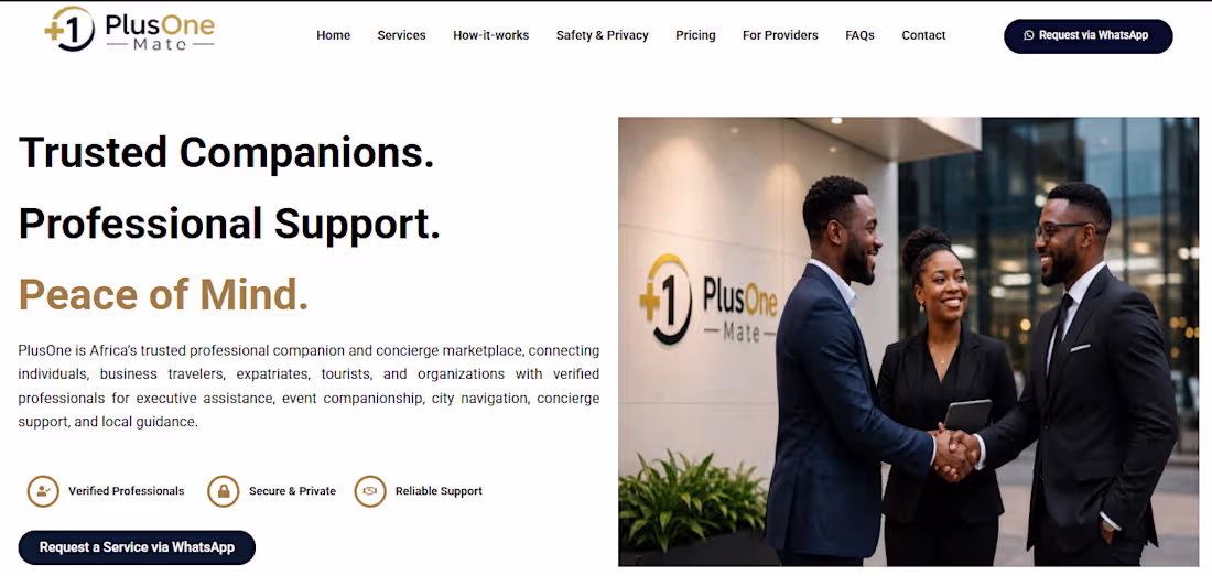 Cover image for PlusOneMate – WordPress Landing Page