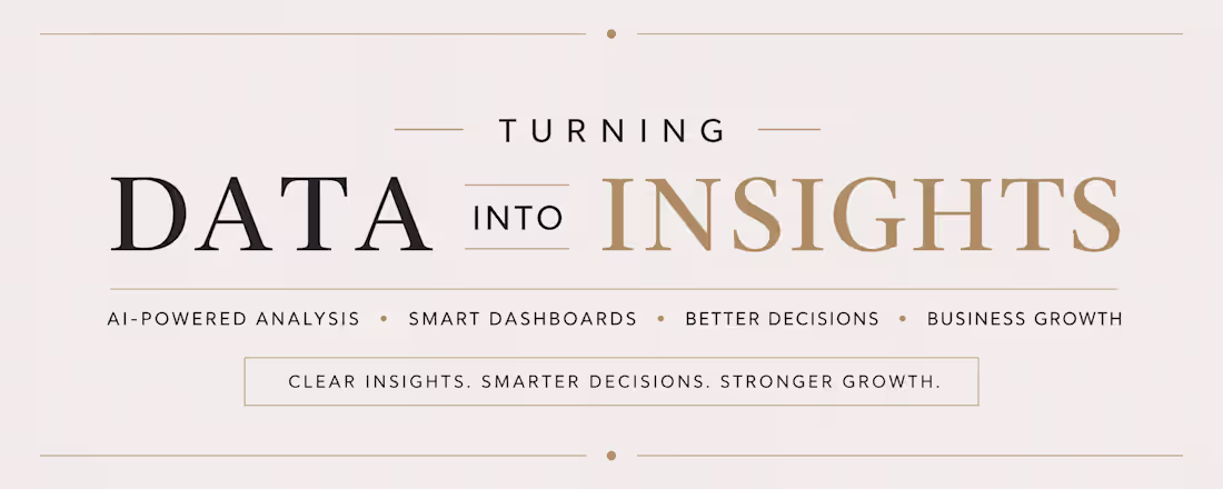 Cover image for AI-Powered Data Analysis & Dashboard Solutions