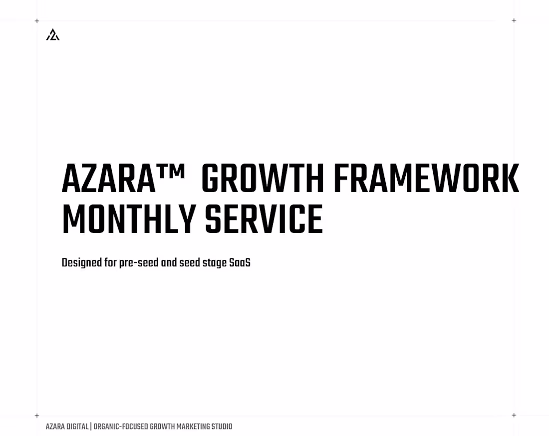 Cover image for Azara™  Growth Monthly Service