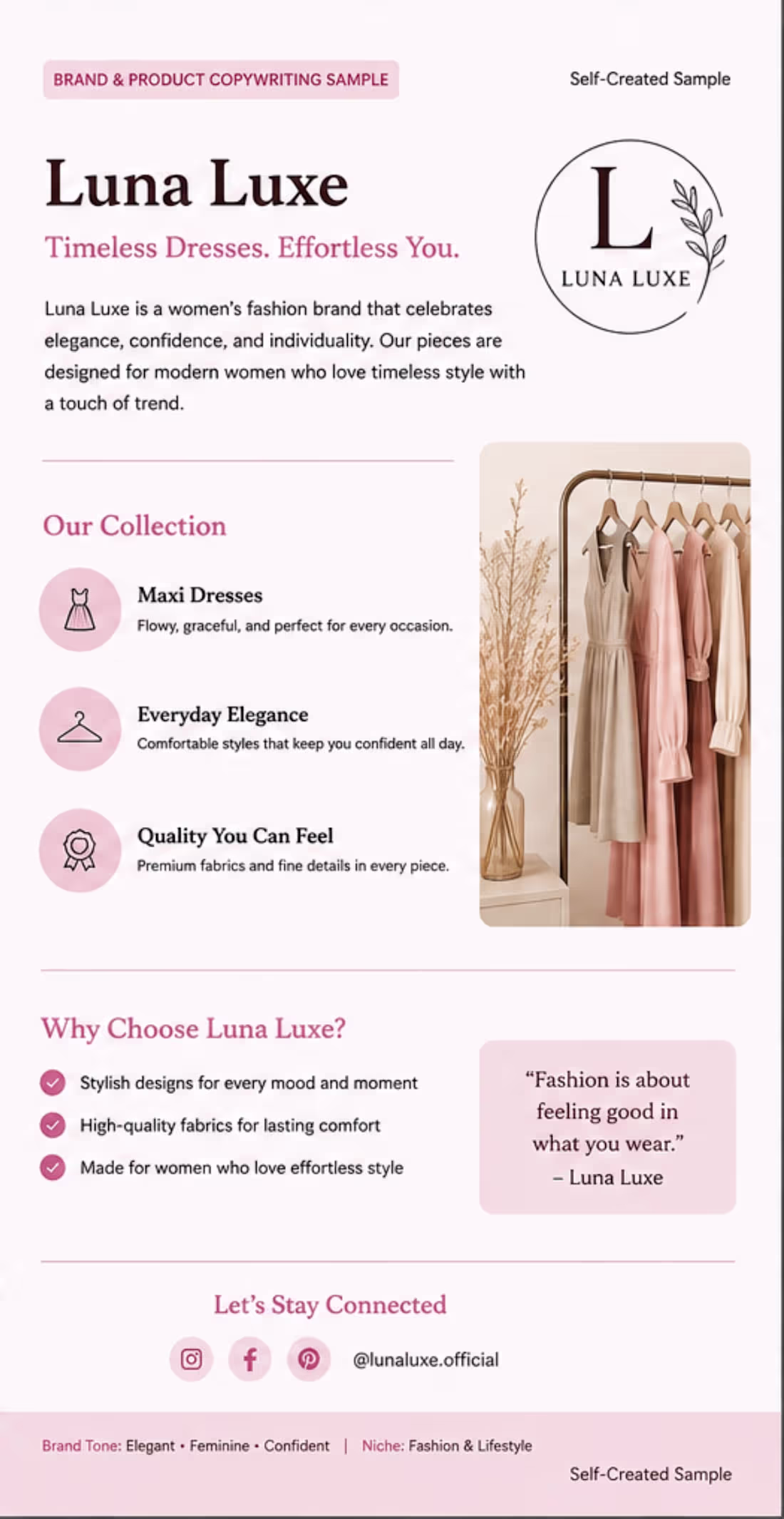 Cover image for A self-created brand and product