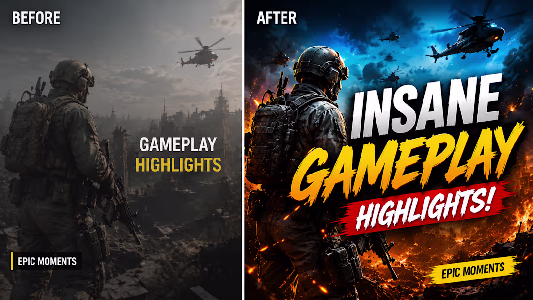 Cover image for YouTube Gaming Thumbnail Design