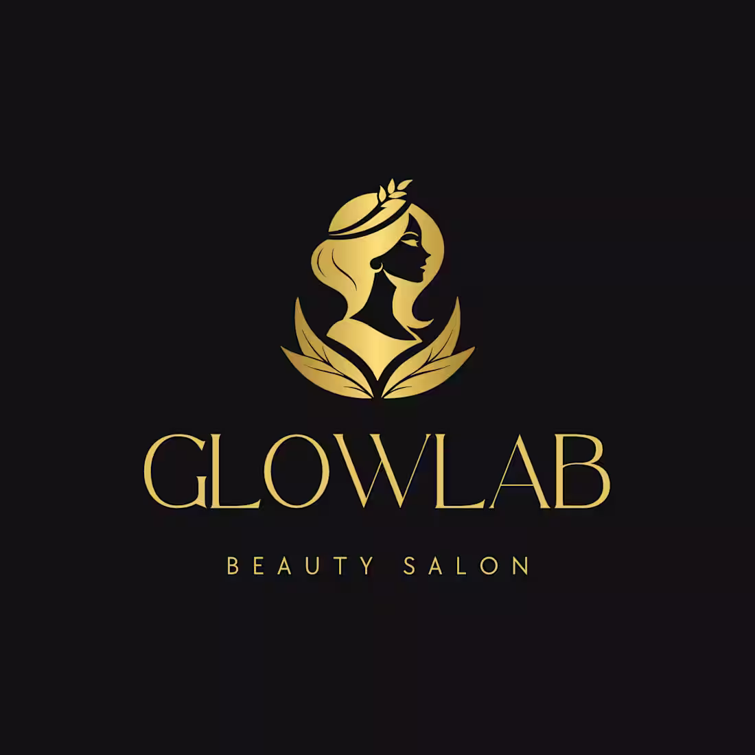 Cover image for GlowLab beauty salon logo