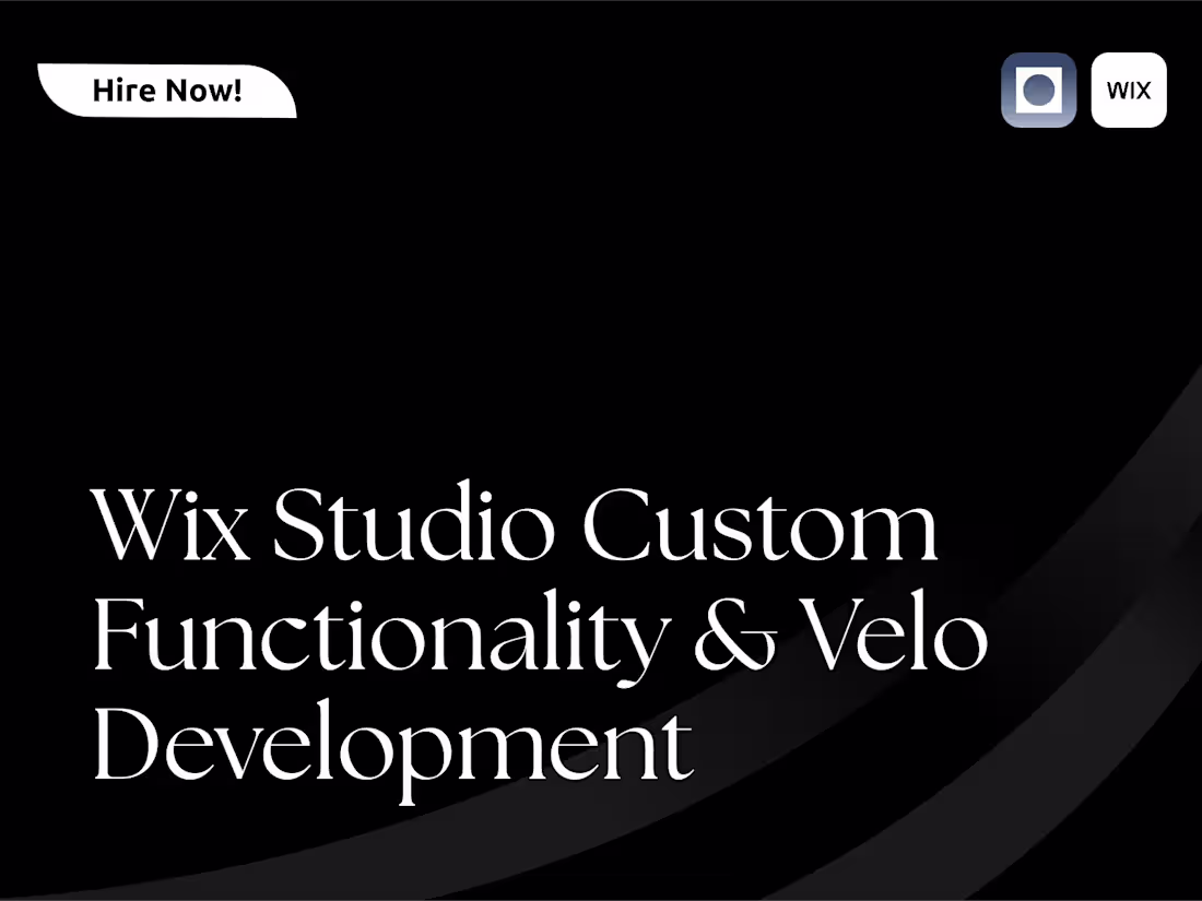 Cover image for Wix Studio Custom Functionality & Velo Development