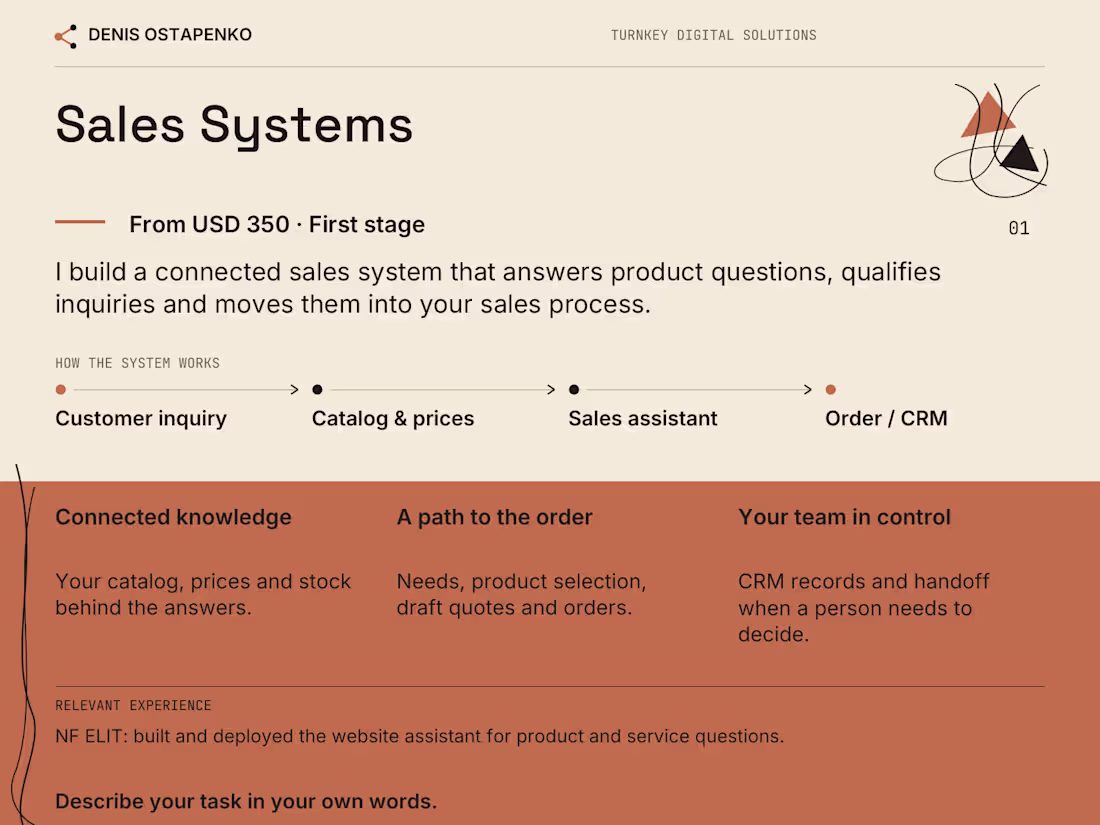 Cover image for Sales Systems