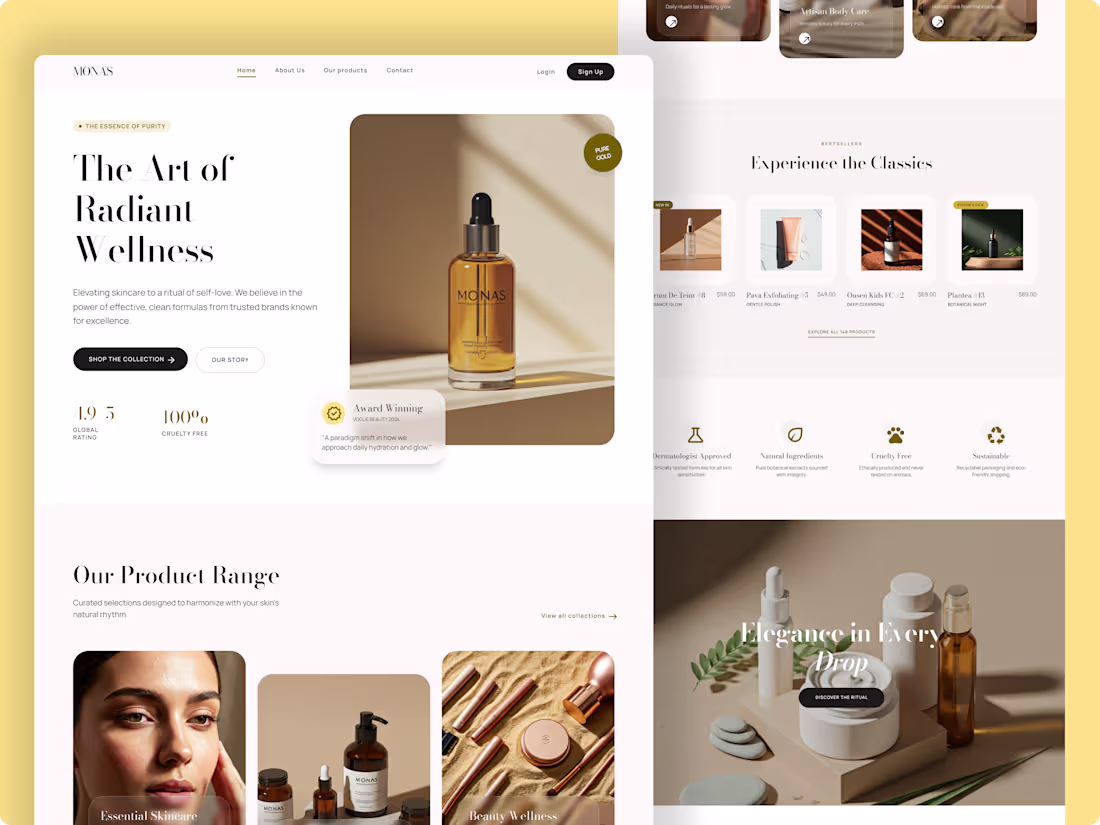 Cover image for Monas – Premium & Minimalist