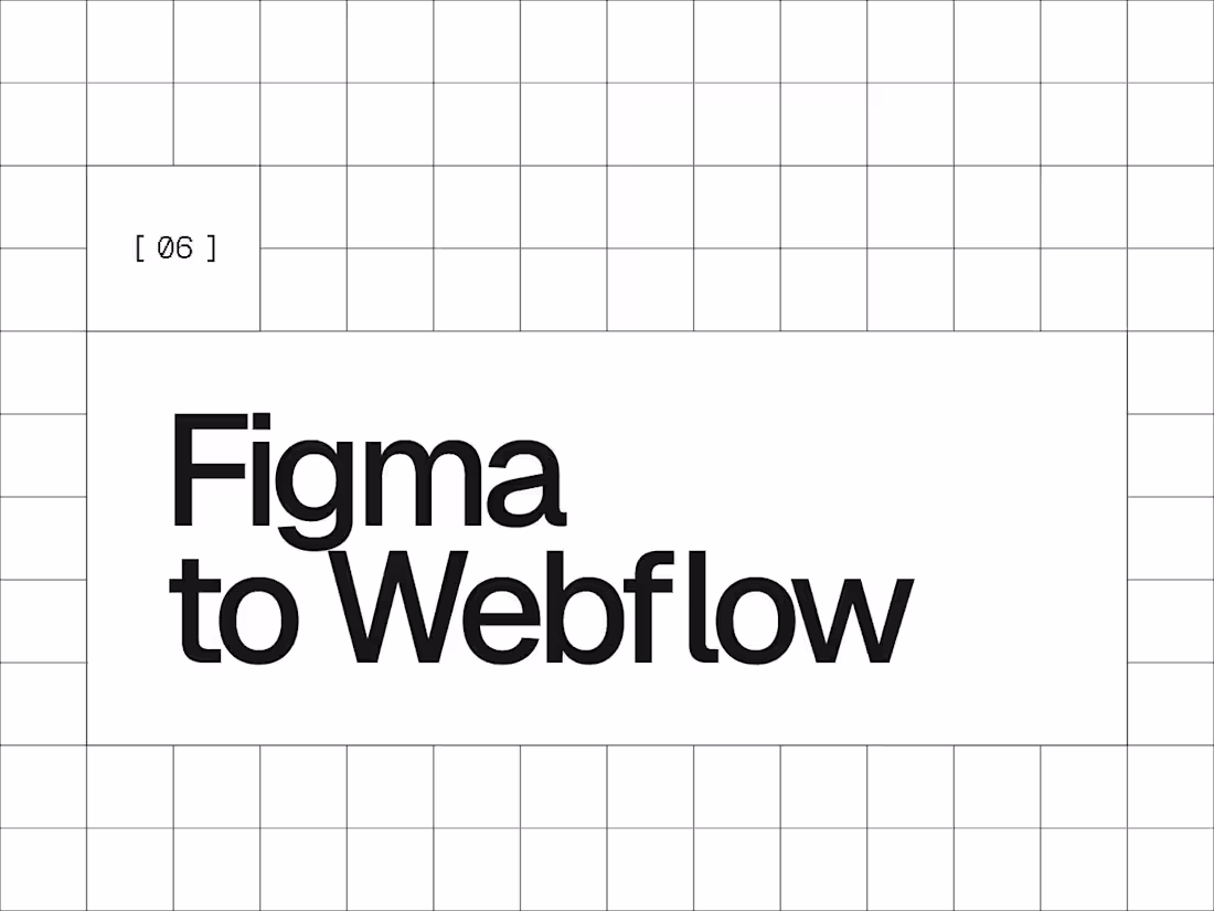 Cover image for Figma to Webflow
