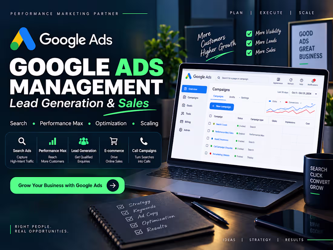 Cover image for Google Ads Management for Leads & Sales