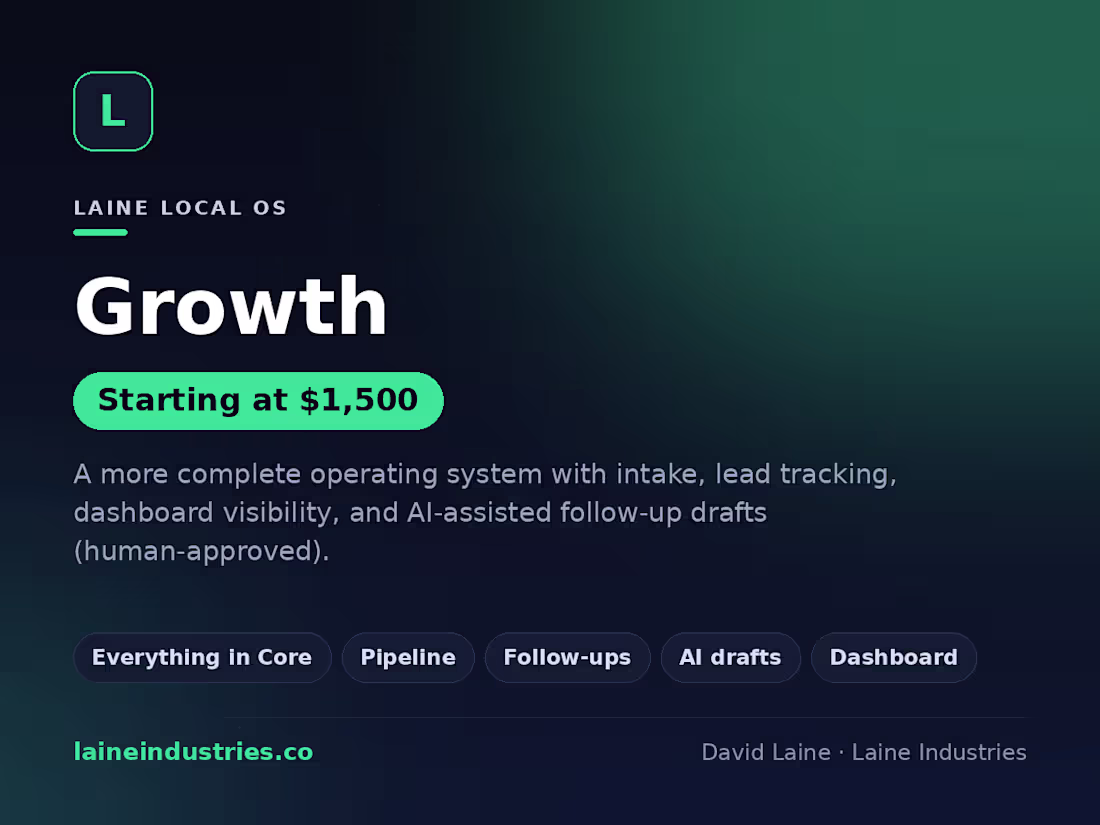 Cover image for Laine Local OS — Growth