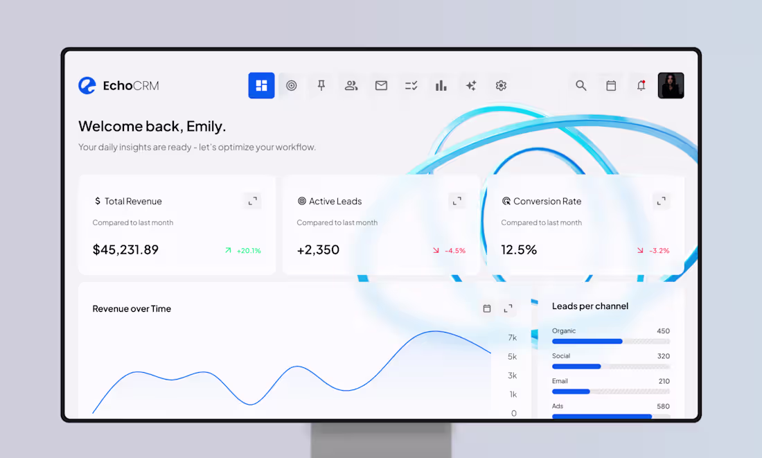 Cover image for EchoCRM Structured CRM Interface for
